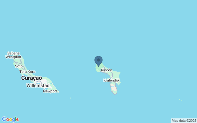 Kaart met locatie Washington Slagbaai Nationaal Park